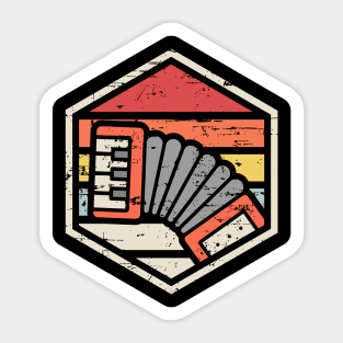 Retro Badge Accordion Sticker